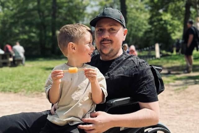 Justin and his son Joey.