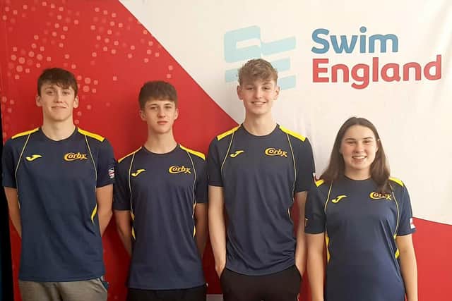 CASC National Squad (L-R) Sam Cooke, Ethan Randall, Ethan Soppett-Moss and Lilly Tappern