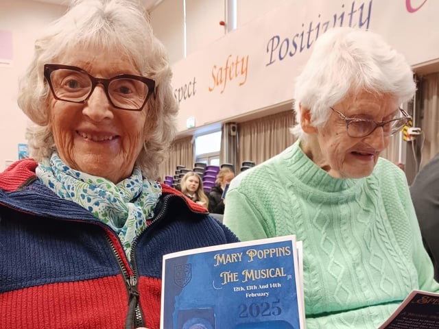 Janet, Resident Ambassador with her programme for the performance