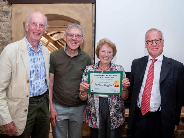 Nether Heyford took gold in the village award.