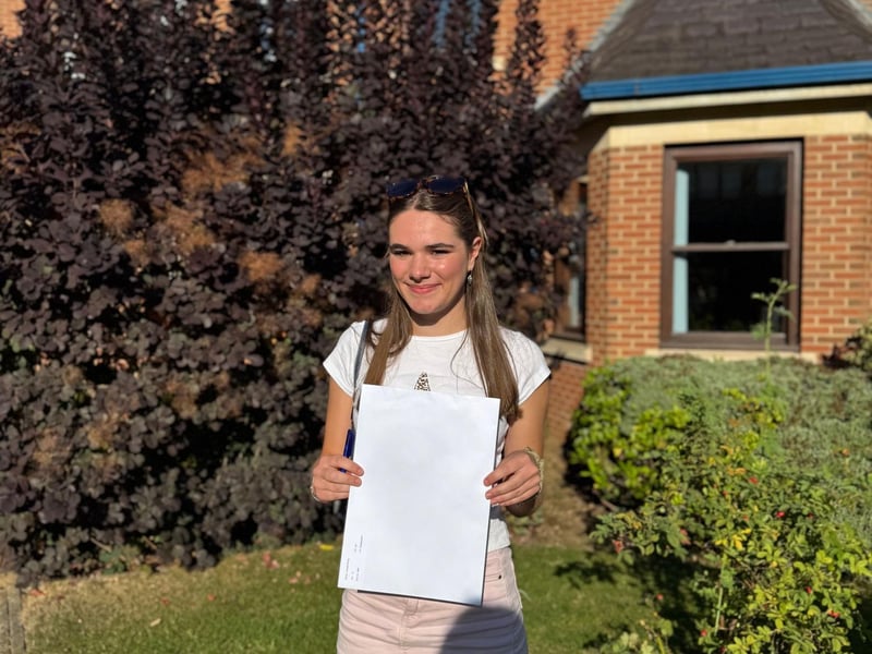 Verity looks forward to studying Dietetics at the University of Newcastle after her A Level success.