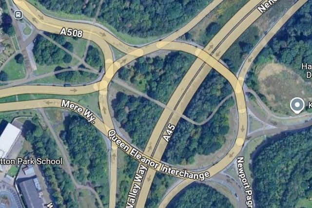 The incident happened in an underpass near the Queen Eleanor roundabout.