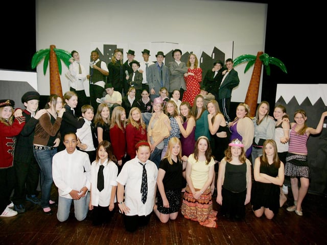 The Cast of Guys And Dolls pictured during rehearsals at the UCN.