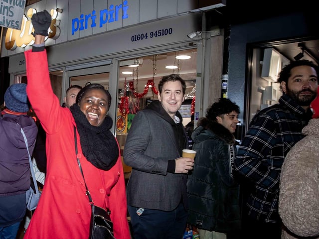 The event took place in Northampton on Friday November 2024 and saw dozens of activists march for an end to violence against women and girls.