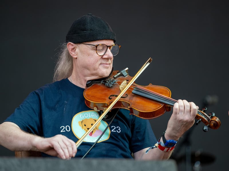 Fairport Convention performing on the opening day of Cropredy Convention 2023. Photo by David Jackson.
