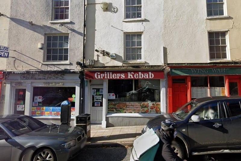 Grillers was given a two star hygiene rating at its last inspection on 27 September.