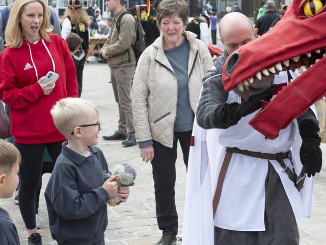 Northampton Town Council hosted a free St George's Day event on the Market Square on April 26, which included many family-friendly, fun activities.