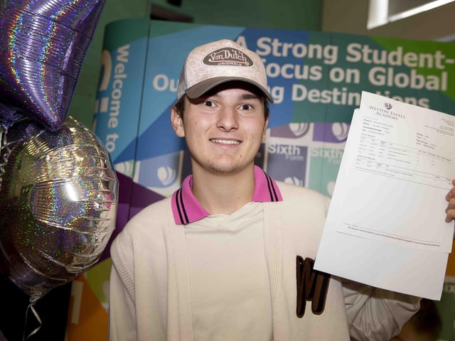 Konrad Polacfiz from Weston Favell Academy, who achieved a distinction* in sport, A* in maths, A in further maths, and A in finance, will be moving to Loughborough University to study maths, financial management and accounting.