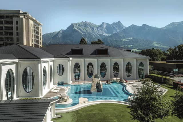 The Tamina Therme uses thermal spring water