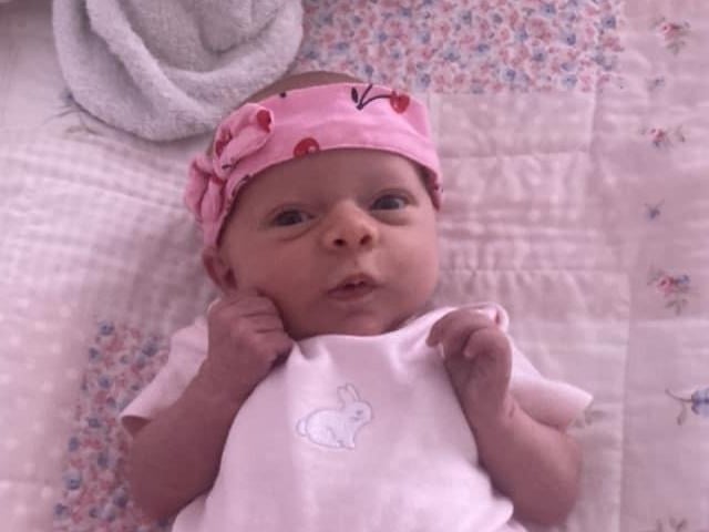 Ariyah Eve born at 5.15am on June 10 at Northampton General Hospital, weighing 6lbs 6oz.