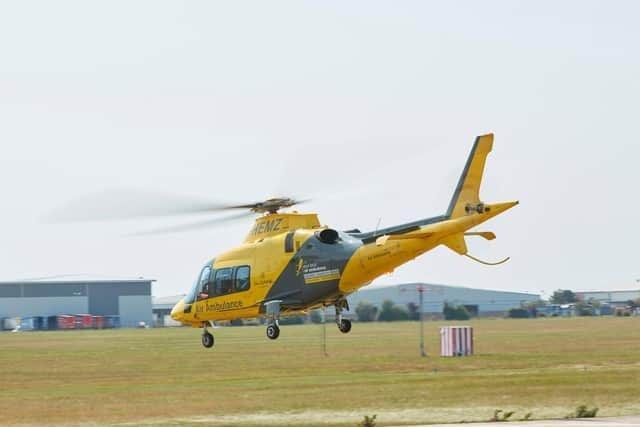 The air ambulance was called to Northampton on Wednesday (March 15).