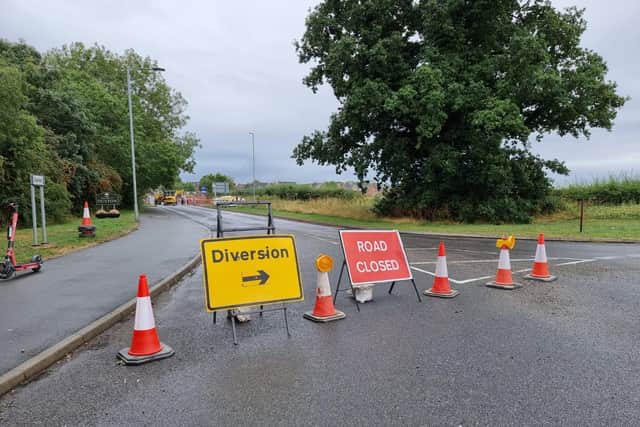 Berrywood Road has been closed from Sandy Lane to Griffiths Close and will reopen on September 21
