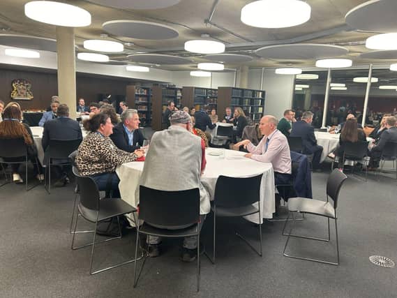 Participants taking part in engaging round table discussions about B Corp and sustainability