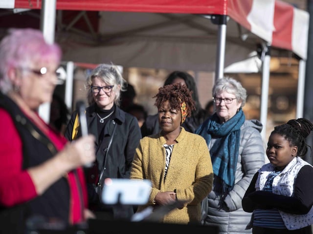 George Murray - a well-known Northampton homeless man - was remembered at a service on Sunday (October 9) in Market Square.