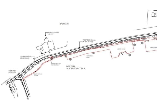 Indicative outline plans of the layout. If approved, more detailed plans would be required before building started.