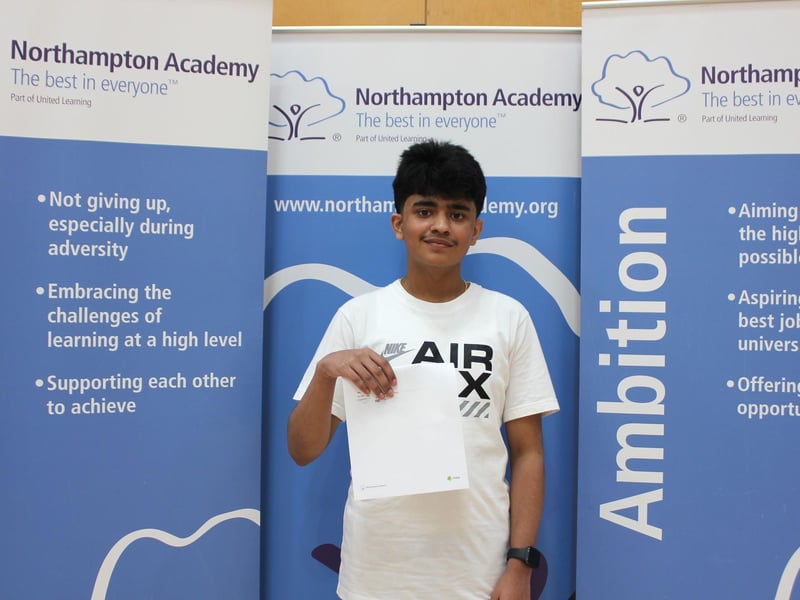 Akshay celebrating his results