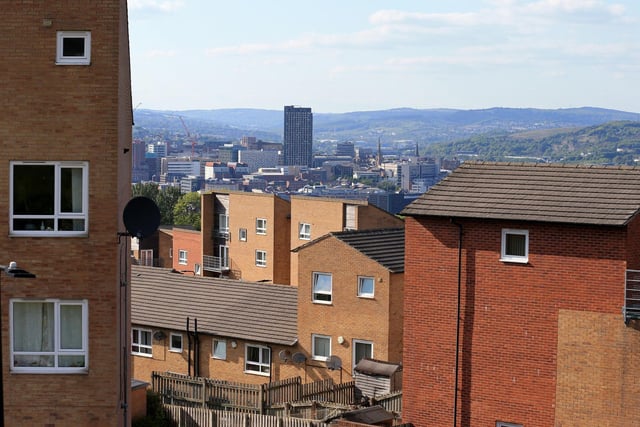 Sheffield has the highest infection rate in Yorkshire, with 2,541 cases at a rate of 436.2.
