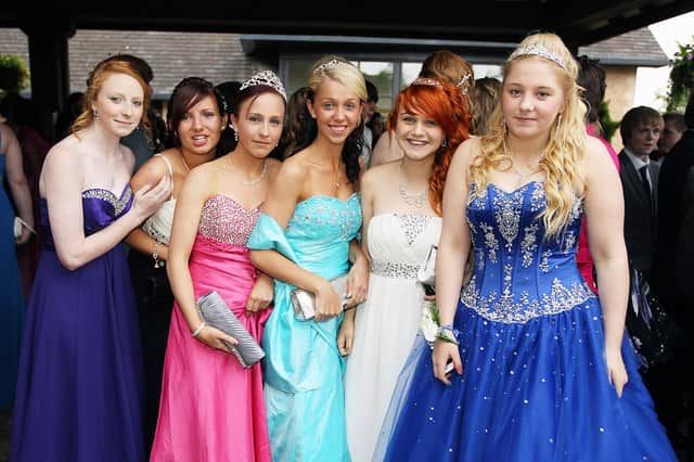 Studentss from Northampton Academy head to prom at Kettering Hotel and Spa in 2012.