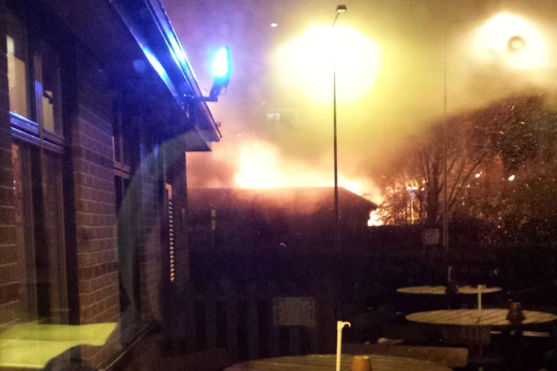 Fire at Red Hot World Buffet in Northampton. 18.12.13 Picture: Roxy Buck