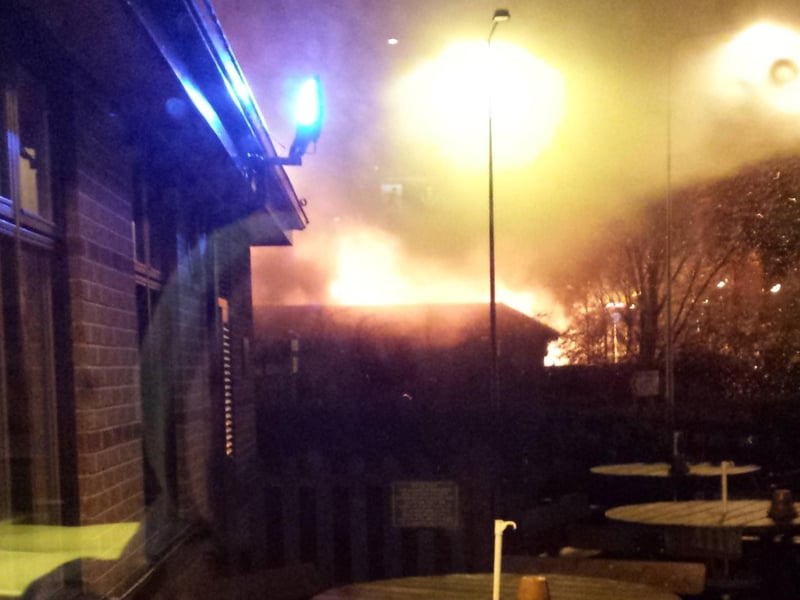 Fire at Red Hot World Buffet in Northampton. 18.12.13 Picture: Roxy Buck