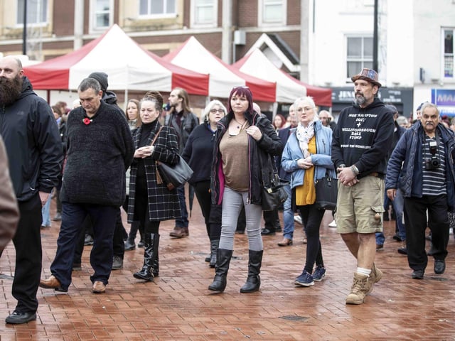 The memorial service for well-known Northampton homeless man George Murray was held on Sunday (November 6) in the Market Square