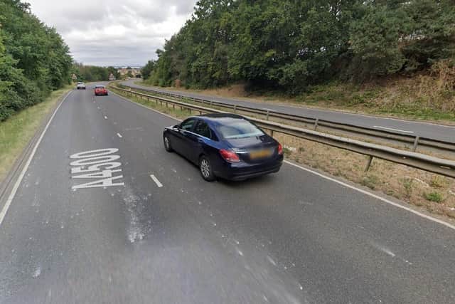 The collision happened on the A4500, Weedon Road between the junctions for Badgers Lane.