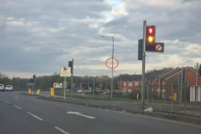 The camera at Upton Valley Way East was put up in April