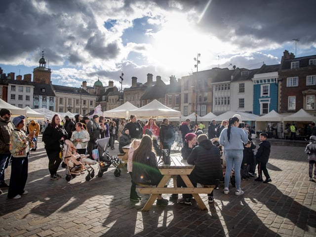 The Northamptonshire Day celebrations took place in Northampton Market Square on Saturday, October 25