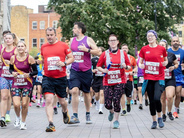 Hundreds of runners took part in the half marathon around the town on Sunday September 14.