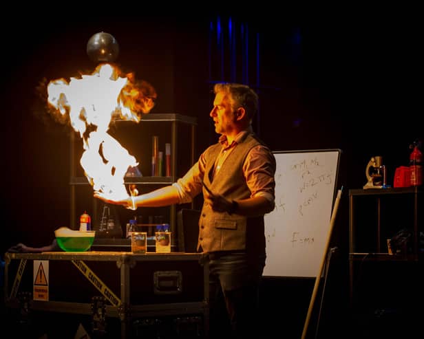 Mark Thompson's Spectacular Science Show. Photo by Lizzie Coombes
