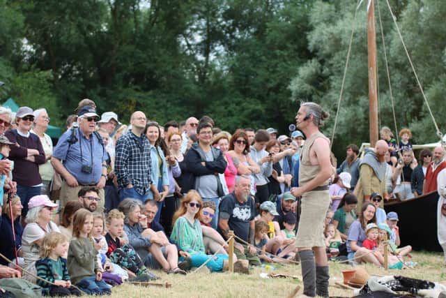 The big Bronze Age boat launch at Stanwick Lakes