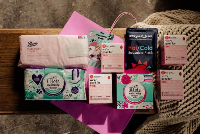 A made up bump-to-birth bag