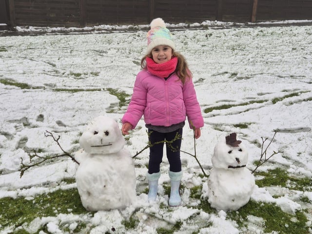 A family of snowmen.