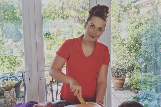 Natalie Rock is the founder of Rock Wellbeing, which she runs from a treatment room attached to her home in Duston.