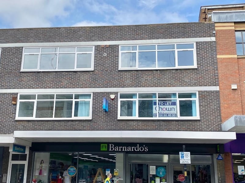 Office space above Barnardo's in Abington Street is on the market to rent for £1,667 per month or £20,000 per year.