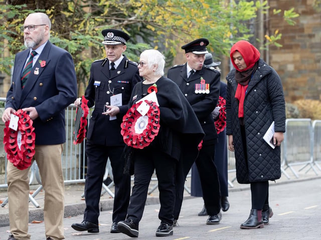 A parade and service took place in Northampton on Sunday November 9, as the town paid its respects to those who served, or continue to serve, the country.