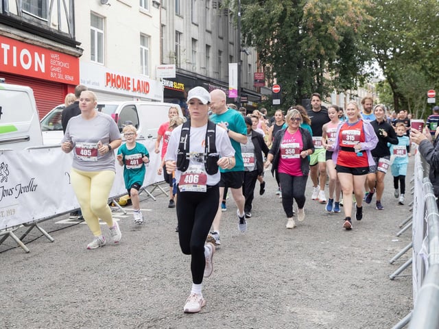 Hundreds of runners took part in the half marathon around the town on Sunday September 14.