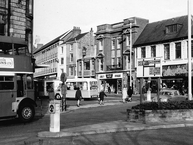 Abington Street Doffman corner. Northampton Borough Council issued picture of Abington Street in the olden days.
