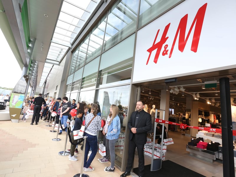 Shoppers were keen to be the first through the doors on opening day