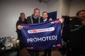 James Whiting with chairman Kelvin Thomas