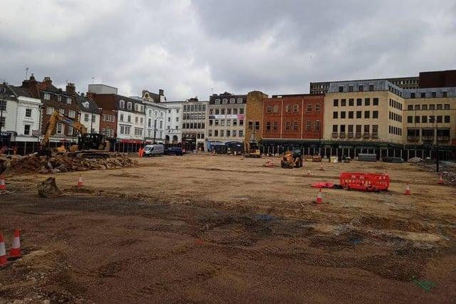 Here's how the site was looking on April 17.