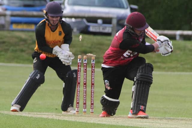 That's out ... action from Kislingbury Temperance's T20 loss to Stony Stratford (Picture: Finbarr Carroll)