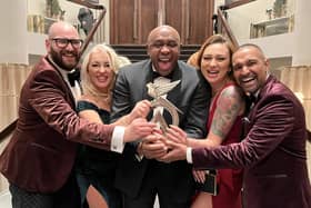 From left to right: Leas Michael, Monika Pawlak, Jude Edwards, Suzana Codreanu and Mukesh Patel