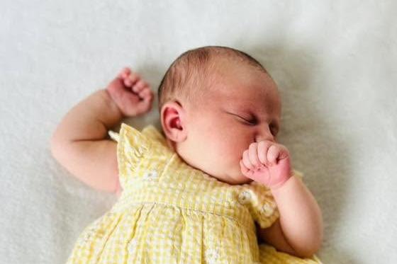 Ayda Lillian born at 12.12pm on June 5 at Kettering General Hospital, weighing 8lbs 9oz.