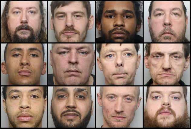 Faces of some of the offenders locked up at Northampton Crown Court during April