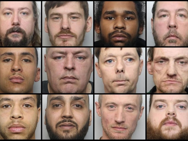 Faces of some of the offenders locked up at Northampton Crown Court during April