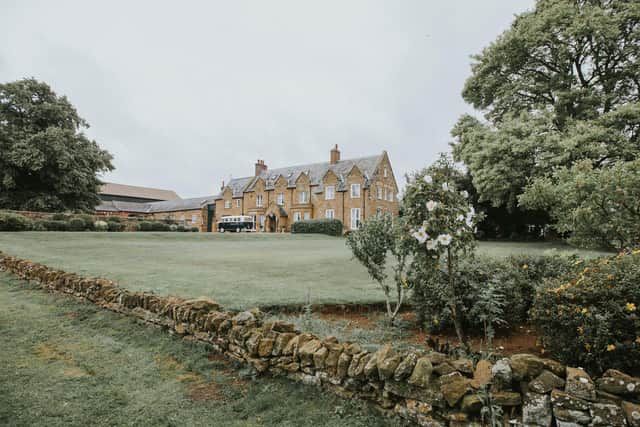 Brampton Grange Estate, an exclusive-use wedding venue with accommodation, is situated between Church and Chapel Brampton and offers stunning views of the surrounding landscape. Photo: Jason Yeoman.