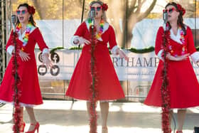 The Starlight Sisters performing festive favourites 