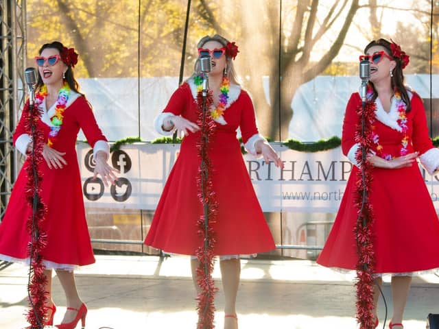 The Starlight Sisters performing festive favourites 