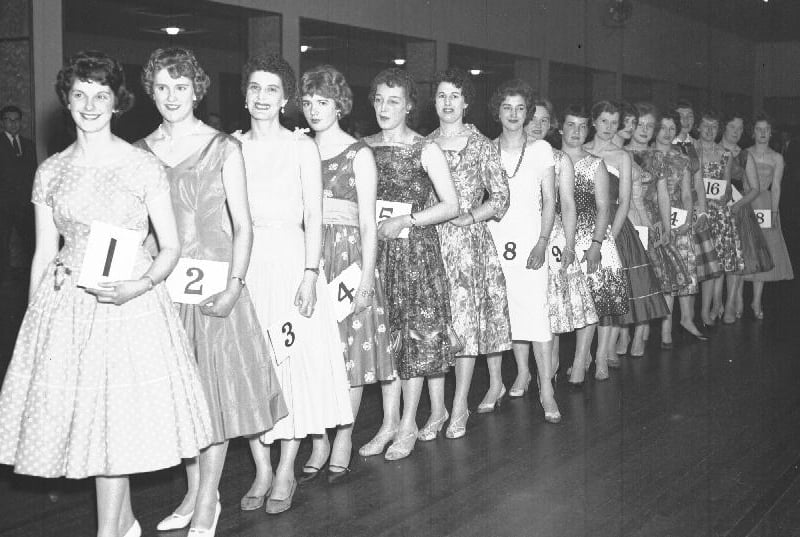 Some of the ladies entering beauty contest